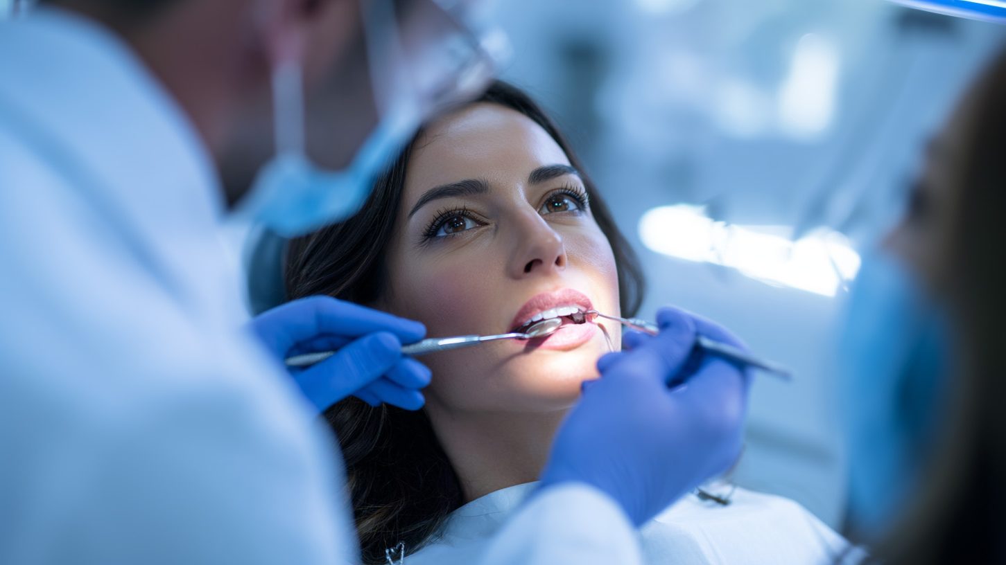 Девушка у стоматолога