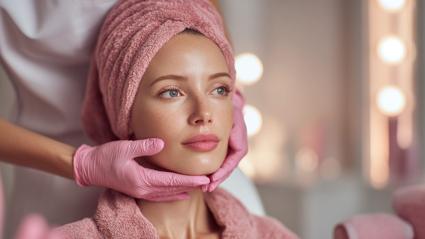 Девушка у косметолога